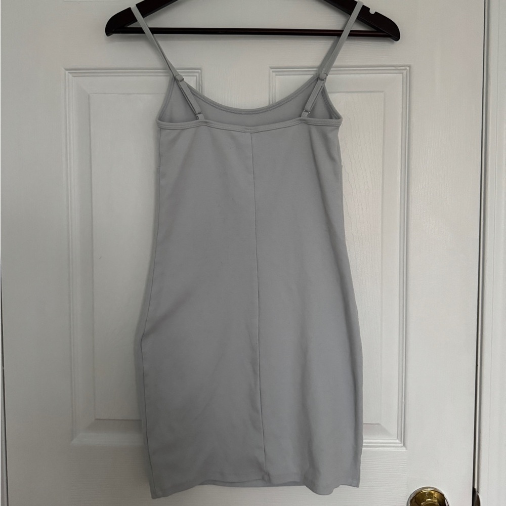 Aritzia Sunday Best Spaghetti Strap Bodycon Dress in Light Blue - Picture 2 of 3